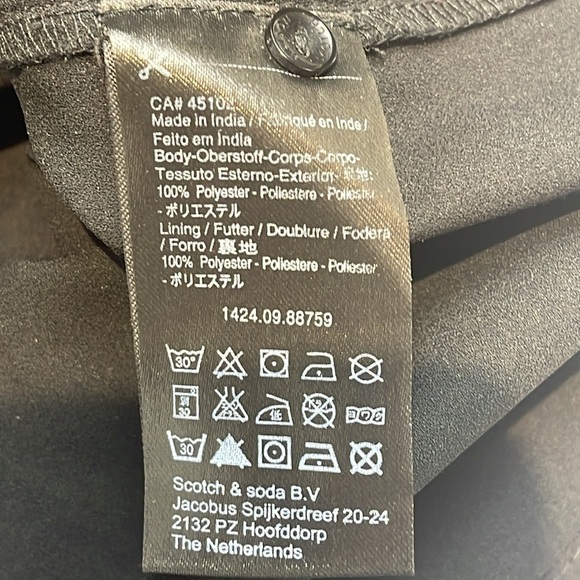 Maison Scotch Scotch & Soda Abstract Print Dress Size Petite Medium - Picture 13 of 14